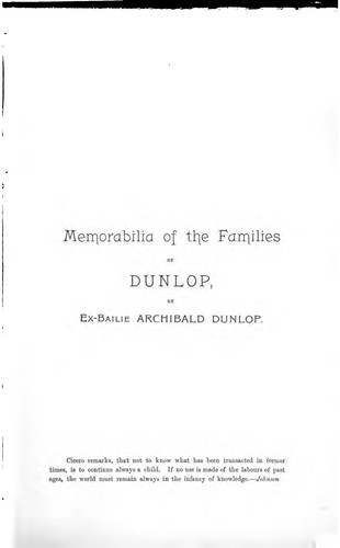 Dunlop of that ilk.