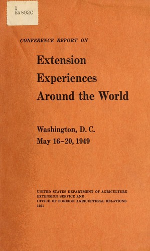 Conference report on extension experiences around the world