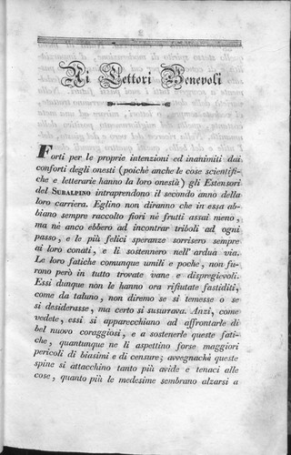 Il subalpino : giornale di scienze, lettere ed arti Anno II Volume Primo