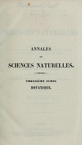 Annales des Sciences Naturelles