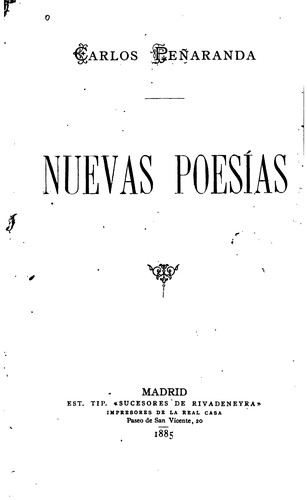 Nuevas poesías