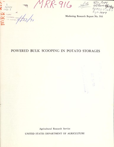 Powered bulk scooping in potato storages