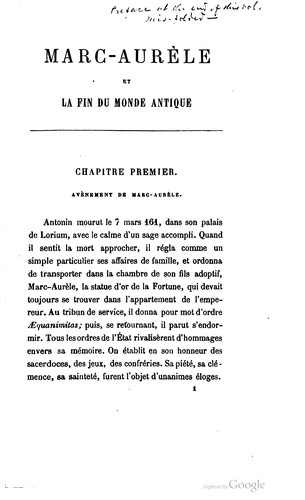 Marc-Aurèle et la fin du monde antique