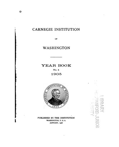 Year Book - Carnegie Institution of Washington