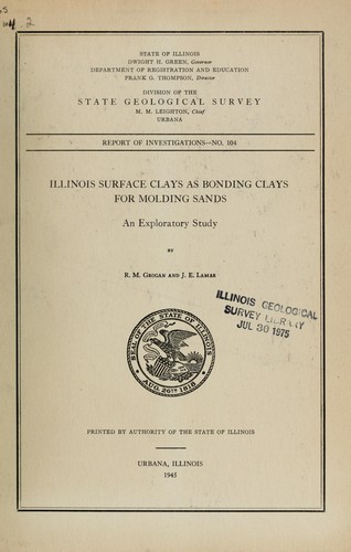 Illinois surface clays as bonding clays for molding sands